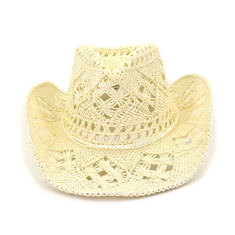 Hand-woven Wide Brim Breathable Beach Hat